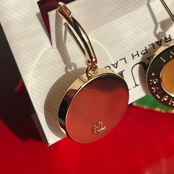Lauren Ralph Lauren Gold Circle Earrings - Picture 10 of 10